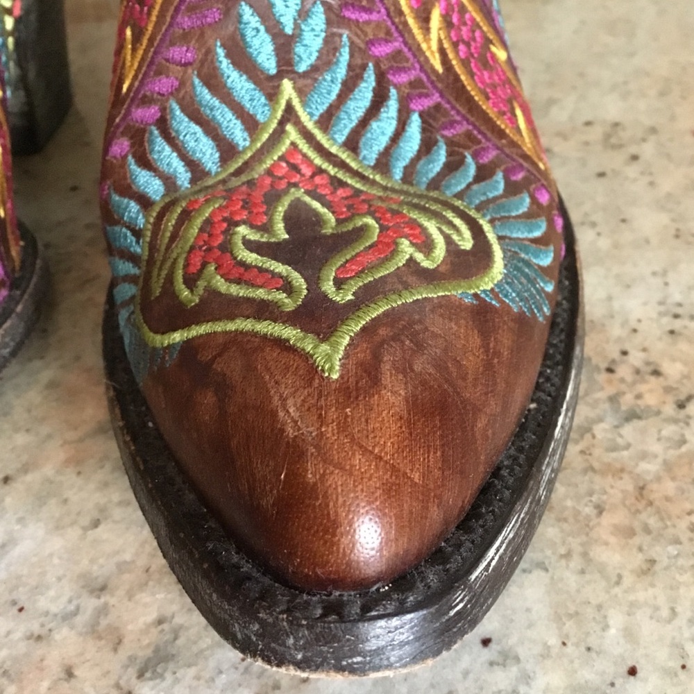 Old Gringo Tiegan Embroidered Western Cowboy Cowgirl Boots Vesuvio Brass - Picture 6 of 16